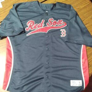 MLB Boston Red Sox Dynasty Blue Stitched Jersey Men’s Size XL